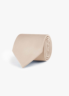 front Stretch Satin Wide Tie