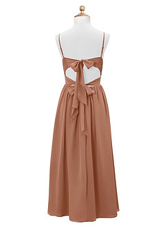 Azazie Zeya Junior Bronzer A-Line Chiffon Dress image8