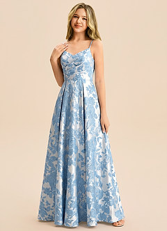 front Azazie Penny Junior Formal Dress