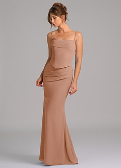 Azazie Sorrel Suknie dla druhen Syrena Gorset Szyfon Do ziemi Sukienka image6