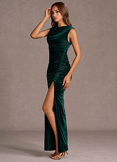 Vestido Cazador Verde Largo Sandra image4