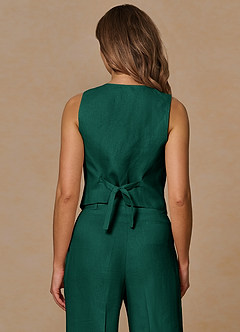 front Belicia Emerald 100% hørvest