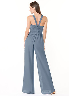 Azazie Berdie Bridesmaid Dresses Twilight Halter Chiffon Jumpsuit image2