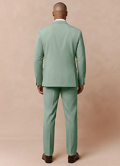 front Owen Dusty Sage Lightweight Tailored Trousers Suit
