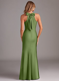 Azazie Doretta Bridesmaid Dresses Juniper Mermaid Pleated Stretch Satin Dress image2