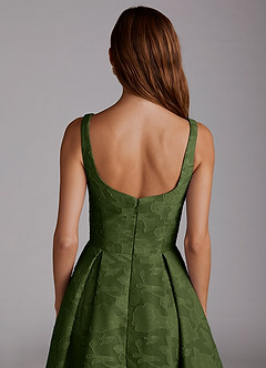 Amalie Olive A-line Midi Dress image12