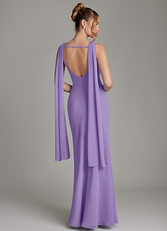 Azazie Essence Bridesmaid Dresses Tahiti Sheath Chiffon Dress image2