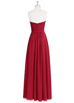 Azazie Yazmin Bridesmaid Dresses Scarlet A-Line Sweetheart Neckline Chiffon Convertible Dress image9