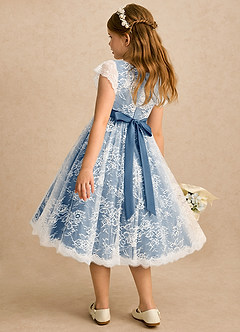 Azazie Maisie Flower Girl Klänningar Klänning A-linje i Spets image5