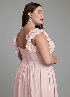 Azazie Anaya Bridesmaid Dresses Blushing Pink A-Line Sweetheart Neckline Chiffon Dress image15