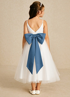 Azazie Lea Flower Girl Dresses Twilight A-Line Spaghetti Strap Tulle Dress image2