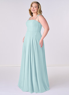 Barbie ♥ Azazie Final Sale Barbie Pink A-Line Pleated Chiffon Dress image8