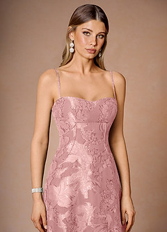 Hollis Coral Pink Lace Back Maxi Dress image5