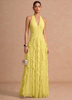 Sylvie Pastel Yellow Maxi Dress image4