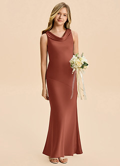 Azazie Rylina Junior Klä av Sjöjungfru i Stretch Satin image3