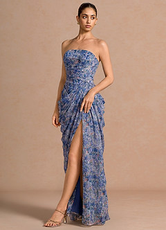 Kaavia Lilac Floral Maxi Dress image4