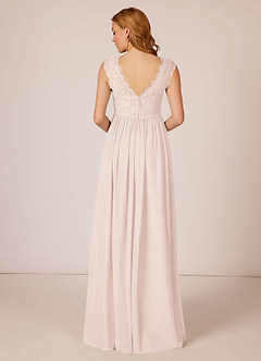 Azazie Arden Bridesmaid Dresses A-Line Chiffon Floor-Length Dress with Pockets image2