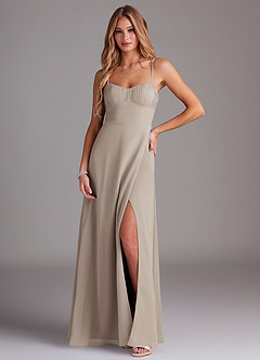 Azazie Breonna Bridesmaid Dresses Frost A-Line Sweetheart Neckline Chiffon Dress image1