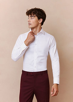 front Jermyn White Non-Iron Dress Shirt