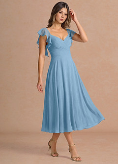 Midi jurk Leilani Staal Blauw image5