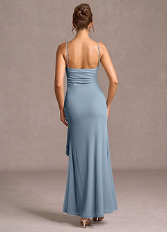 Maxi jurk Heloise Poederblauw image2