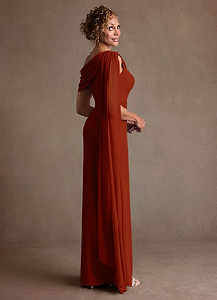 Azazie Bassi Suknie dla Matki Panny Młodej Syrena Zza ramienia Siatka Długość podłogi Sukienka image4