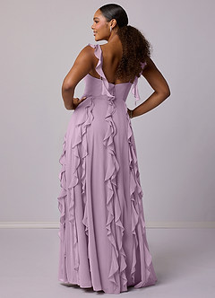 Barbie ♥ Azazie Bridesmaid Dresses Wisteria A-Line with Pockets Chiffon Dress image8