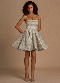 Una Blue Mini Dress image5