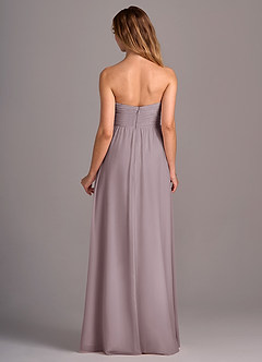 Azazie Joni Bridesmaid Dresses Dusk A-Line Strapless Chiffon Convertible Dress image5