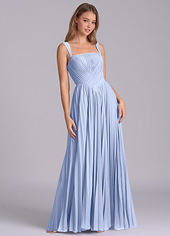 Azazie Mina Jurken voor bruidsmeisjes Jurk van Chiffon met A-Lijn Geplooid Ijs image5