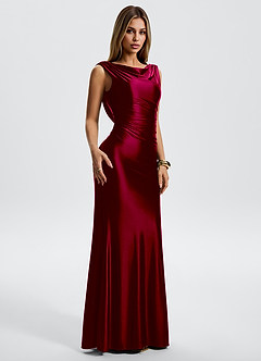 Eudora Cabernet Mermaid Maxi Dress image4