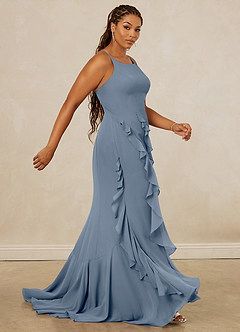 Christian Siriano Bridal for Azazie 1006 Bridesmaid Dresses Twilight Mermaid Ruched Chiffon Dress image13