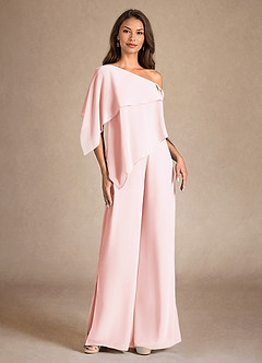 Azazie Halima Kleider für die Brautmutter Overall/Jumpsuit Seitliche Cut-Outs Chiffon Kleid Zartrosa image5