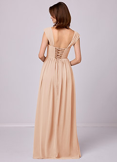 Barbie ♥ Azazie Bridesmaid Dresses English Rose A-Line Corset Chiffon Dress image12