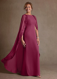 Azazie Artemisia 신부의 어머니 드레스 쉬스 레이스 쉬폰 플로어 길이 드레스 image2