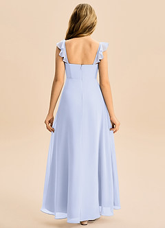 Azazie Mavie Junior Abito A-Line in Chiffon Increspato Lavanda image2