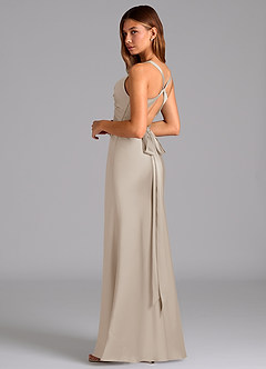 Azazie Hati Brudtärnklänningar Klä av Sjöjungfru i Stretch Satin Frost image6