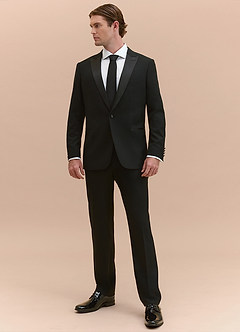 front Hudson Black Peak Lapel Tuxedos Jacket