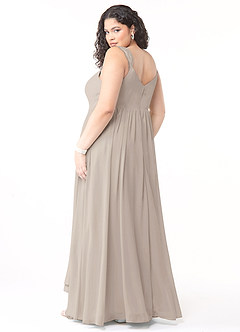 Azazie Cleobella Bridesmaid Dresses Frost A-Line Sweetheart Lace Chiffon Dress image11