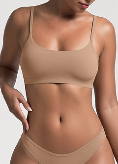 front Bare Feel Low Neck Bh uden polstring