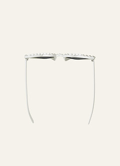 front Gafas de sol Pearl Heart listas para la foto