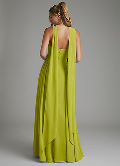 Azazie Evan Bridesmaid Dresses Lemongrass A-Line Strapless Chiffon Dress image8