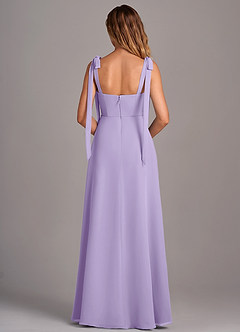 Azazie Debra Bridesmaid Dresses Lilac A-Line with Pockets Chiffon Convertible Dress image3