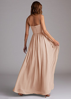 Azazie Calianna Bridesmaid Dresses English Rose A-Line Off the Shoulder Chiffon Convertible Dress image6