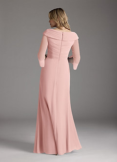 Azazie Jaycee Abiti per la Madre della Sposa Abito A-Line in Chiffon Rosa Cipria image6