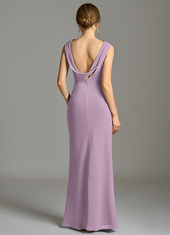 Azazie Kieryn Bridesmaid Dresses Wisteria Mermaid Pleated Chiffon Dress image2