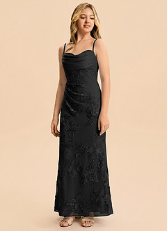 front Azazie Kylie Junior Formal Dress