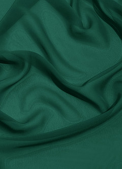 Azazie Jesaphine Bridesmaid Dresses Emerald Sheath Bow Chiffon Dress image16