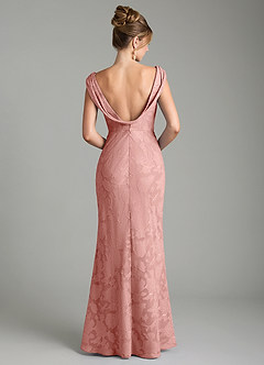 Azazie Kieryn Bridesmaid Dresses Rosette Mermaid Pleated Floral Burnout Dress image7