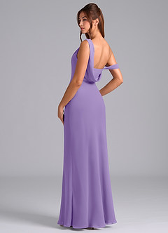 Azazie Madelyn Brautjungfernkleider Wandelbar Meerjungfrau-Linie Schulterfrei Chiffon Kleid Tahiti image6